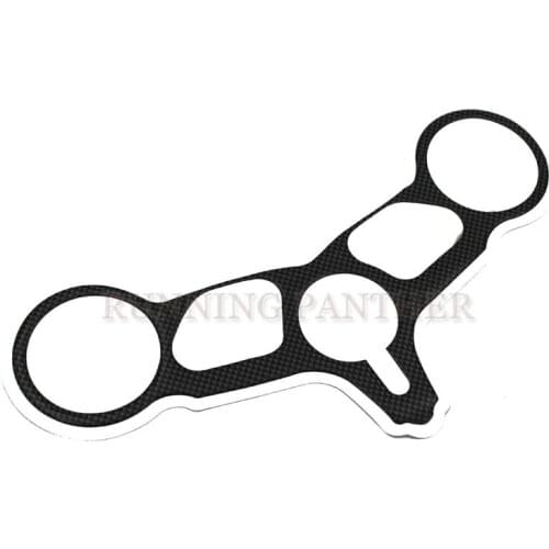 Black Motorcycle carbon fiber top three tree upper clamp the front decal pad suitable for Ducati DUCATI 749 999 2004-2006 2005