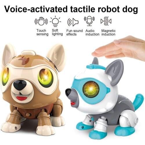 Children Voice Control Touch Sensing Electronic Robot Dog Intelligent Smart Toy