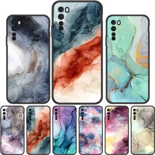 For Oneplus Nord N10 Case marble Printed Soft Silicone Black Bumper Case For One plus Nord N100 Phone Cases TPU Cover N 10 100