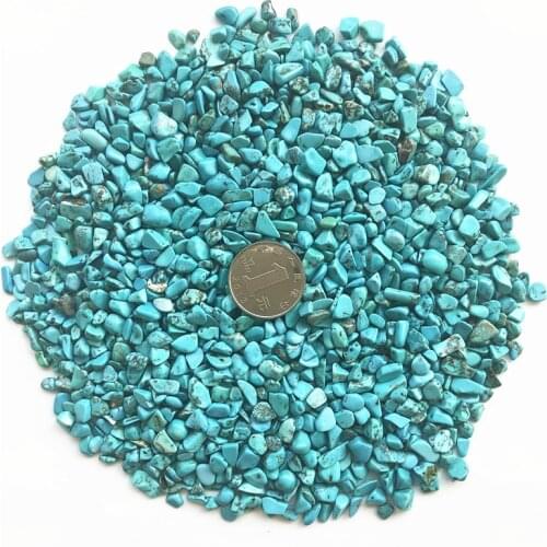 Dropshipping 50g 5-7mm Green Turquoise Calaite Gravel Rock Crystal Quartz Mineral Specimen Tank Garden Gemstones Natural