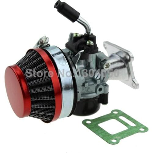 Racing Carb Carburetor Air Filter Assembly 50cc 60cc 66cc 80cc 2 Stroke Pocket Mini Bike Gas Engine Motorized Bike Bicycle