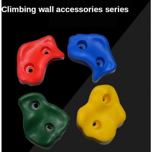 Play Equipment Climbing Wall Accessories Children Rock Climbing Plastic Wood Wall Stones Hand Feet Holds Grip Kits Random Color