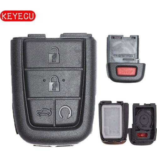 Keyecu 4+1 Button Remote Key Shell Case FOB for Pontiac G8 / Holden VE COMMODORE Omega Berlina Calais SS SV6 HSV GTS