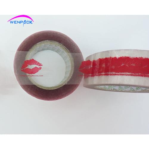 30mm x100M custom printed logo gift adhesive tape/printed company name clear sealing tape for packaging box