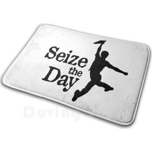 Seize The Day Mat Rug Carpet Anti-Slip Floor Mats Bedroom Newsies Seize The Day Seize Day Musicals Broadway David Moscow Lyrics