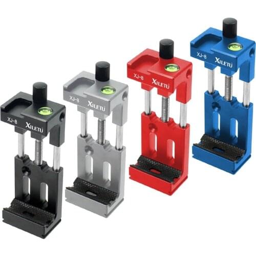 XILETU XJ-8 Tripod Head Bracket Mobile Phone Holder Clip For Phone Flashlight Micro-phone with Spirit Level and Cold Shoe Mount