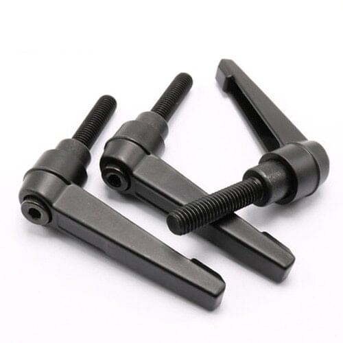 M6 M8 (16/20/25/30/35/40/50/60mm) BLACK L-type Adjustable knob screw 7 Shape tighten handle bolts High Quality
