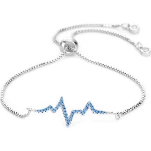 Micro Pave CZ Snake Charm Bracelet Adjustable Gold Chain Women Bracelets & Bangles MBR180083