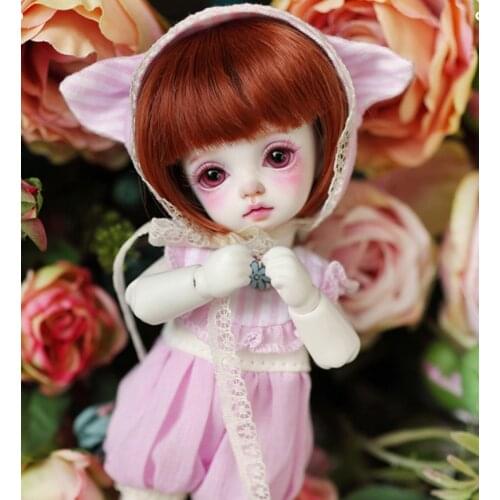 2019 Top Quality 1/8 BJD SD Cute Miu Joint Dolls Model Reborn Toys Girls Boys Gift With Free Glass Eyes