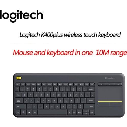 Logitech K400 PLUS 99 New Wireless Touch Keyboard With Touchpad 2.4Ghz Unifying Receiver Wireless Keypad For PC Laptop Android