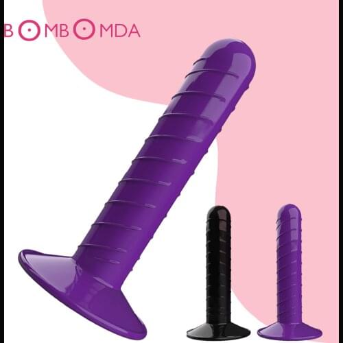 2019 New Arrival Soft Rubber Anal Plug Longer Dildo Powerful Suction Cup Base Butt Plug Anal Sex Toys For Men Women Masturbation