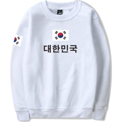 New Arrival Republic Of Korea National Flag Pringitng Capless Sweatshirt Harajuku Hoodies Hip Hop Sudadera Hombre Tops