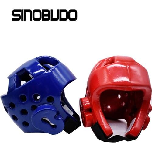 New Sanda Karate Muay Thai Boxeo Taekwondo Boxing Helmet Training Helmet for Kids Adults Men Women Blue Red