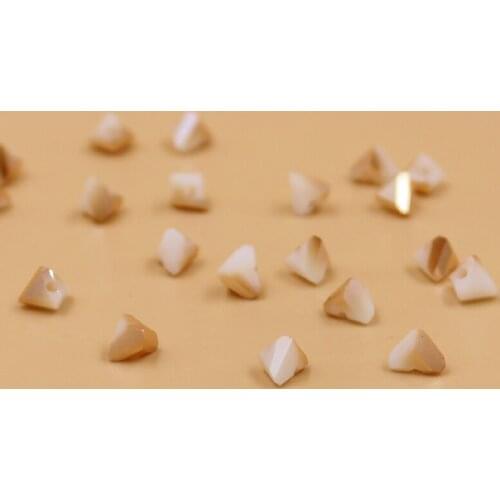 Wholesale 6mm 100pcs Triangle Austria Crystal Beads For Jewelry Making DIY Handmade Bracelet