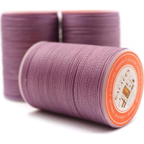 Junetree 0.55 mm 110 m round Waxed Nylon Cords Strings Ropes Thread for DIY Craft Leather craft colors Hand Stitching Polyester