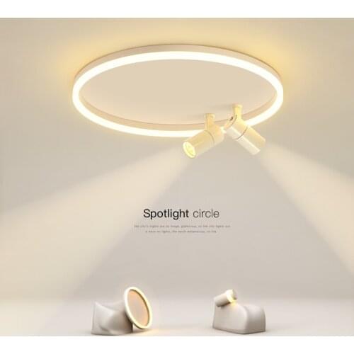 Led bedroom ceiling lights simple modern wrought iron acrylic lamp villa living room dining indoor lighting decoration lamps