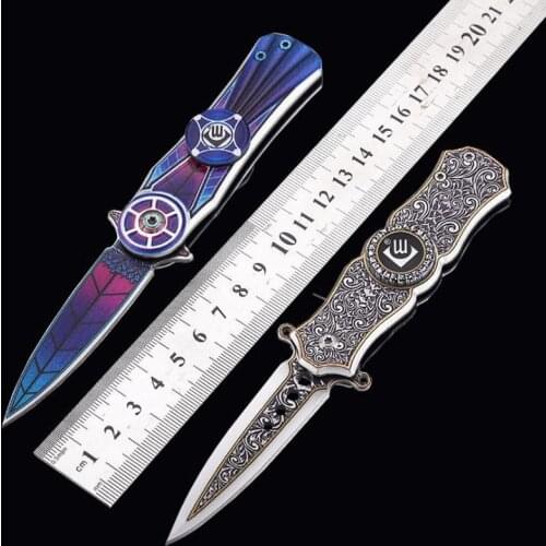 XLTOWN outdoor multi-function knife fingertip gyro folding knife mini outdoor knife self-defense fruit knife