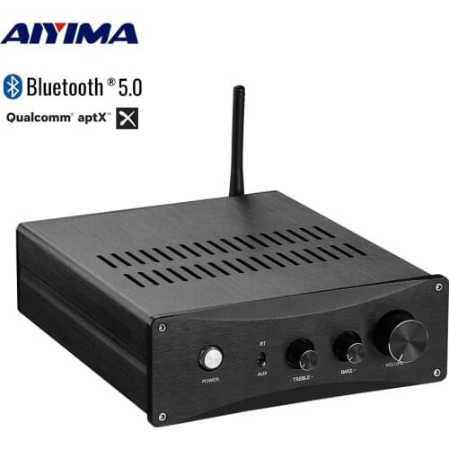 AIYIMA TPA3255 Bluetooth 5.0 Amplifier Bluetooth QCC3008 APTX Amplificador 325Wx2 Class D Hifi Power Sound DIY Home Theater