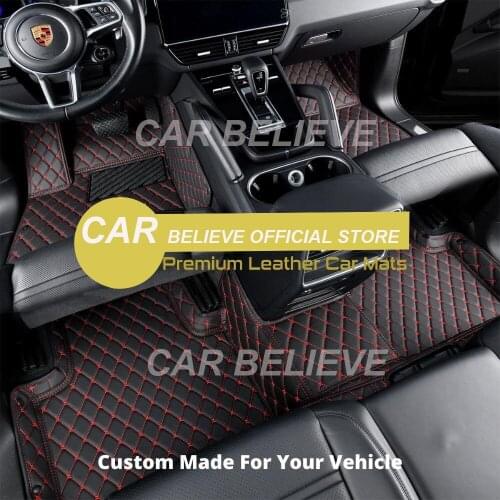 Thicken Leather car floor mat For jeep compass grand cherokee wk2 wj 1999 2004 renegade rubicon patriot rugs carpets accessories