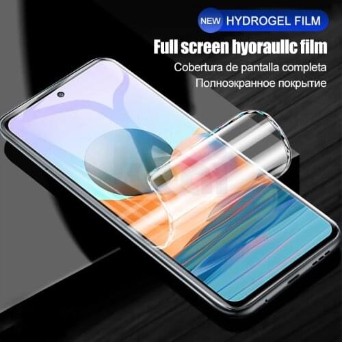 Screen Protector For Xiaomi Redmi Note 10 9 8 7 Pro Max K40 9 9T Hydrogel Film For Mi 11 10 9 Note 10 Lite Poco X3 NFC M3 F2 Pro