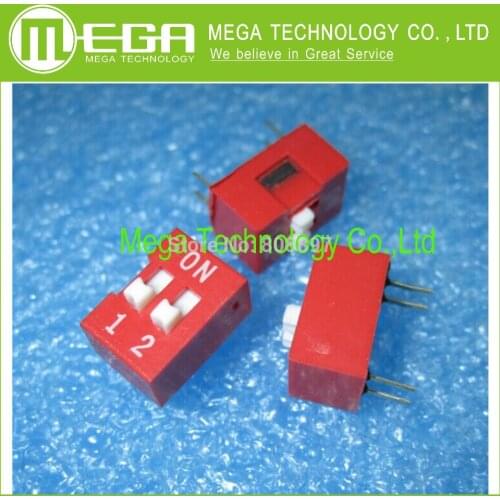100pcs 2P 2 Position DIP 2.54mm Pitch 2 Row 4 Pin DIP