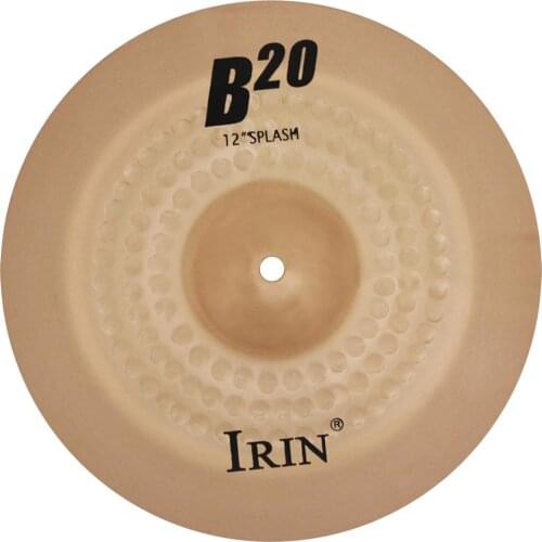 12 Inch B20 Cymbal High-quality Bronze Cymbal Percussion Instrument Parts for Drum Set Instrument Eliminating Overtones