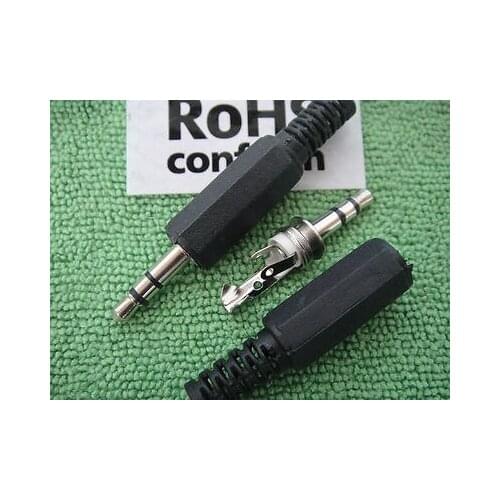 3.5mm 1/8" STEREO JACK PLUG AUDIO HEADPHONE CABLE CONNECTOR ADAPTER PM35