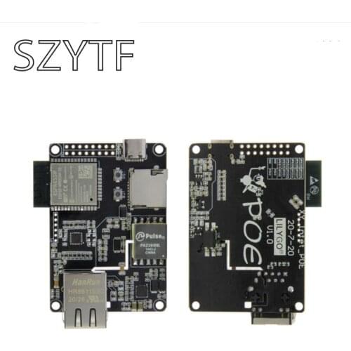 TTGO T- Internet-POE ESP32 Ethernet adapters and download, extension kit