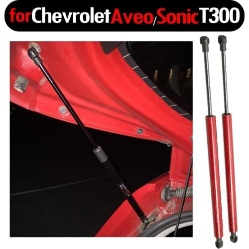 2pcs Rear Hatch tailgate Boot Gas Spring Struts Lift Supports Damper 485mm for 2011-2020 Chevrolet Aveo/Sonic T300 hatchback