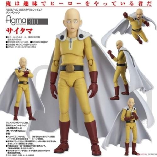 Anime One Punch Man Saitama Sensei SHF Hero 14cm Joints Movable PVC Action Figure Collection Model Toys Brinquedos
