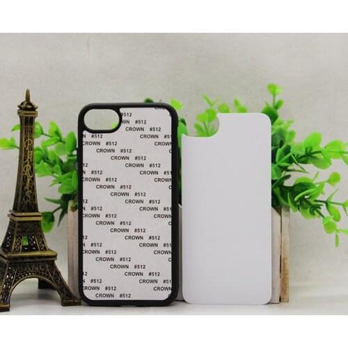 2D Sublimation rubber TPU+PC Blank Case for iph 7 8 8 plus 11 11pro 11 pro max 12 12 mini 12 pro 12 pro max with plate and glue