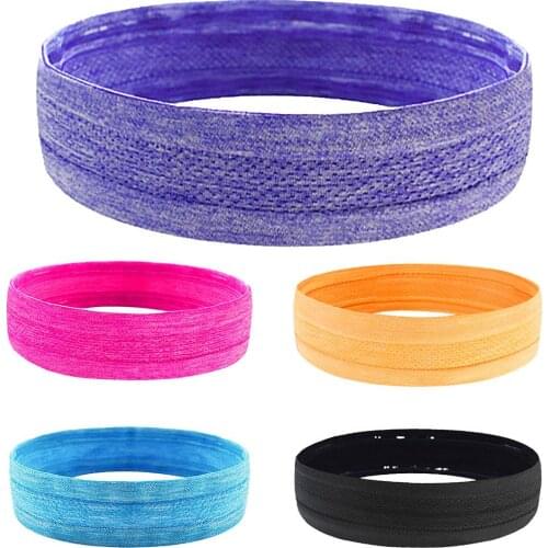 Elastic Sports Sweatband Running Fitness Yoga Anti-Sweat Hair Band Headband for home gym office outdoor fitness cycling jogging