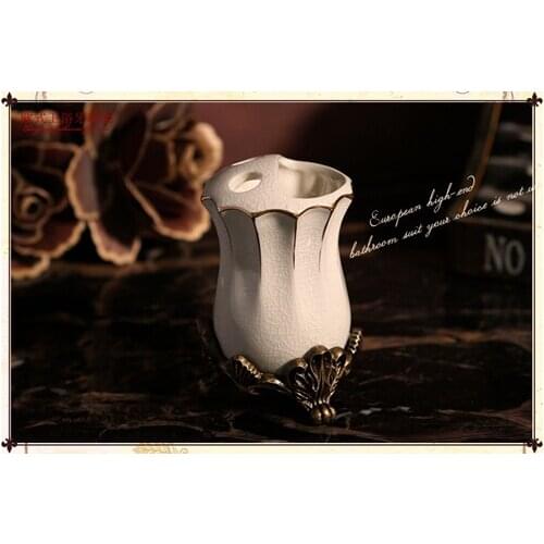 European classical ice crack series court ceramic storage rack toothbrush holder toilet articles storage box toothpaste Holders