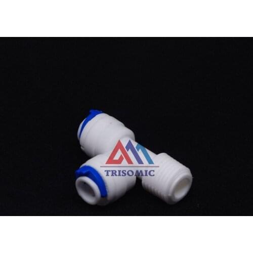 1/4" male, double 1/4" tube OD Type T quick connection RO Water Fittings Connector Aquarium Water Filter Reverse Osmosis System