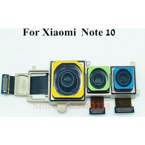 100% Original Back Camera For Xiaomi Note 10 Note10 NT10 Back Rear Camera Flex Cable Built-in camera Connector With Frame