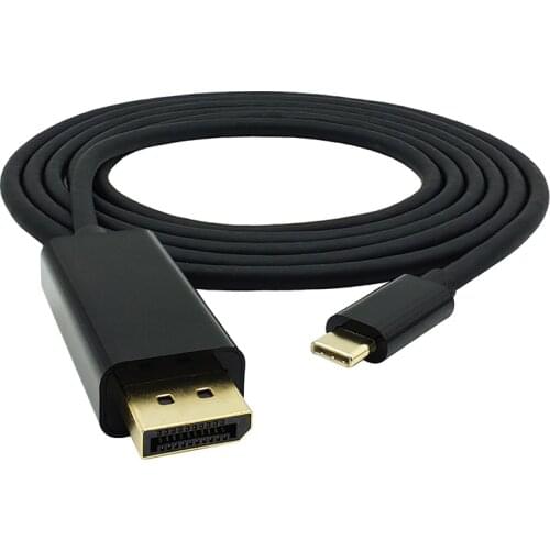 1.8M USB3.1 HDTV Converter Cable Type-c Male To DisplayPort DP Male Support 4K Video Adapter Cable for Apple Macbook Projector