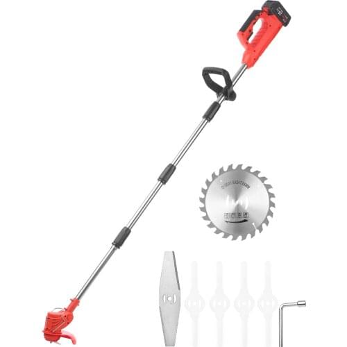 KKmoon Cordless Grass Trimmer Edger 21V Battery-Powerd Weed Eater Electric Brush Cutter Grass Shears Hedge Trimmer 4Ah Battery