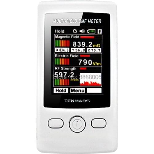 Multi-Field EMF Meter TM190/TM-190 Gauss 3-axis Magnetic Electric RF Field Strenght Digital Electromagnetic Radiation Detector