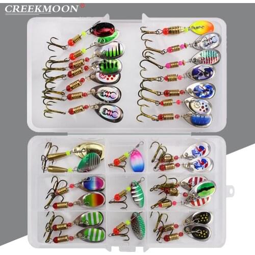 31pcs Spoon Lure Set Spinner Bait 2.5g-4.5g Trout Pike Metal Fishing Lures Kit Crankbait All Water Isca Artificial Hard Bait