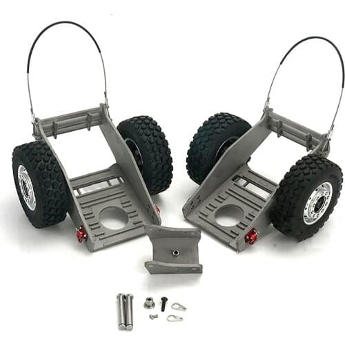 For 1/14 Excavator Track Trailer Towing Wheels Set & Grinding Disc Fixed Part Excavator Quick Disassembly Tool Accessories