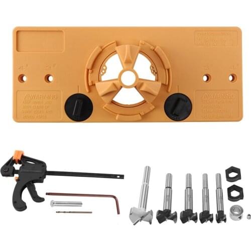 Concealed Cup Style Hinge Jig Boring Hole Drill Wood Cutter Carpenter Guide Bit Woodworking DIY Tool