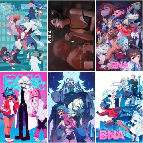 Anime Posters Canvas Painting Anime Bna Retro Poster Wall Art Picture Wall Decor Poster Photos for Childrens Room Decoration