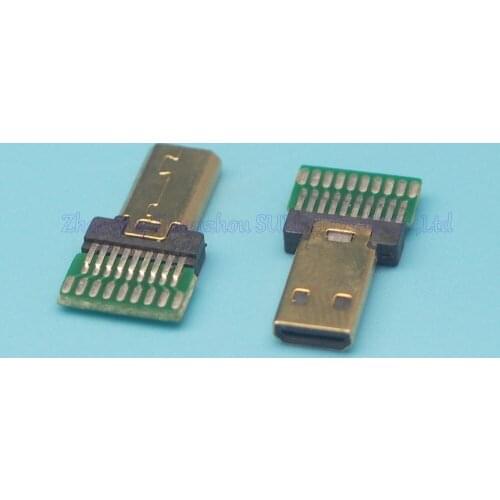 Micro HDMI D TYPE male plug,HDMI male jack socket for HDMI micro plug 10pcs/lot free shipping