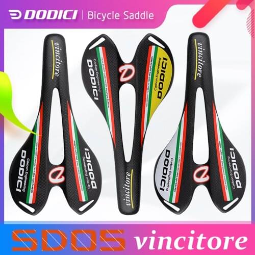 NEW DODICI Vincitore 3k Carbon Fiber Saddle Mountain Road Bike Saddle Seat Cushion Bicycle Seat Cushion Engineering Saddle SD05