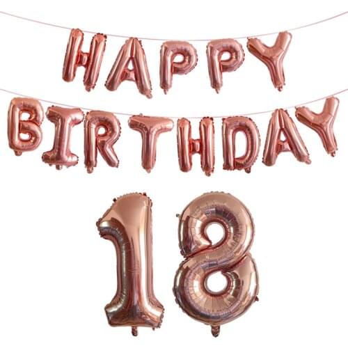 18 21 30 40 50 60 70 80 Birthday Deco Set Foil Balloons Years Birthday 18th 30th 40th Birthday Party Decorations Adult Ballon