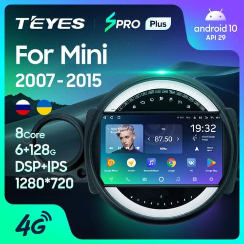 TEYES SPRO Plus For BMW Mini 2007 - 2015 Car Radio Multimedia Video Player Navigation GPS Android 10 No 2din 2 din dvd