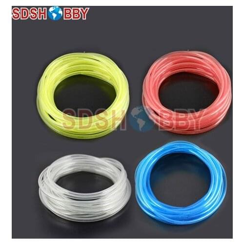 6*3mm 200 Meter Fuel Line/ Fuel Pipe for Gas Engine/ Nitro Engine -Yellow/Transparent/ Blue/Red Color