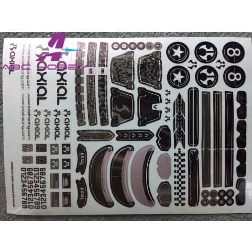 X1 Axial Racing Body Sticker 1/10 1/8 RC Crawler Car DIY Doll Sticker D90 CC01