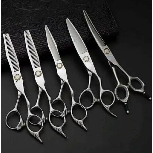Japanese 6.0 Hairdresser Scissors Hair Professional Scissors Barber Shears Hair Cut Hairdressing Scissor Set Salon Tools Hot