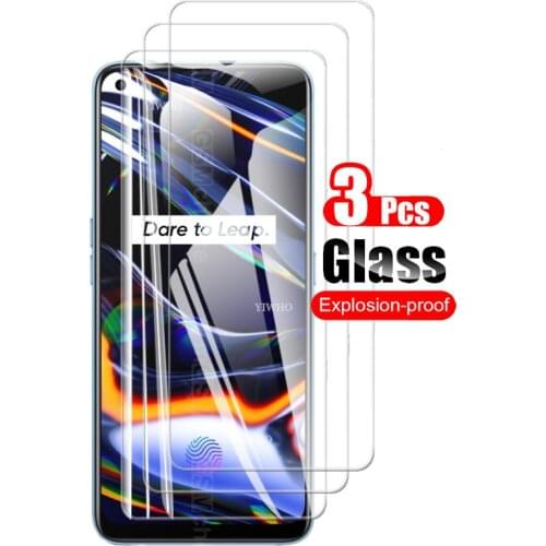 3PCS Protective Glass for oppo realme 7 Pro Screen Protector Tempered Glass For realme 6 Pro 6i 7i 5i 5 x7 x7 pro Safety Front